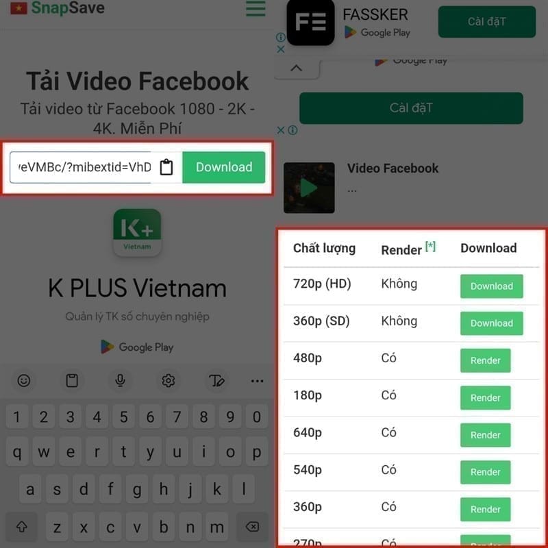 Cách tải video Facebook về điện thoại Cách tải video Facebook về điện thoại
