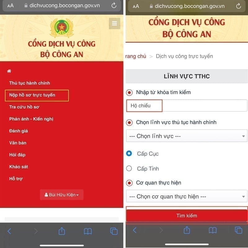 Cách làm hộ chiếu online