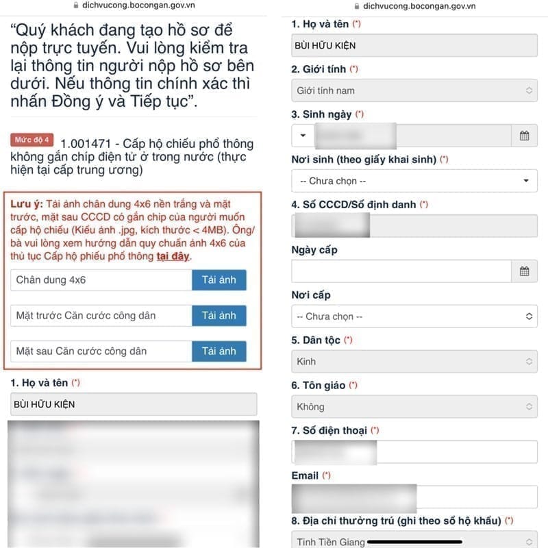 Cách làm hộ chiếu online