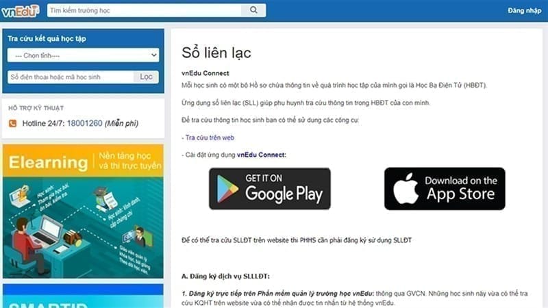 cách sử dụng VnEdu cho học sinh