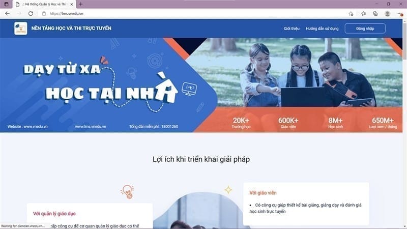 cách sử dụng VnEdu cho học sinh