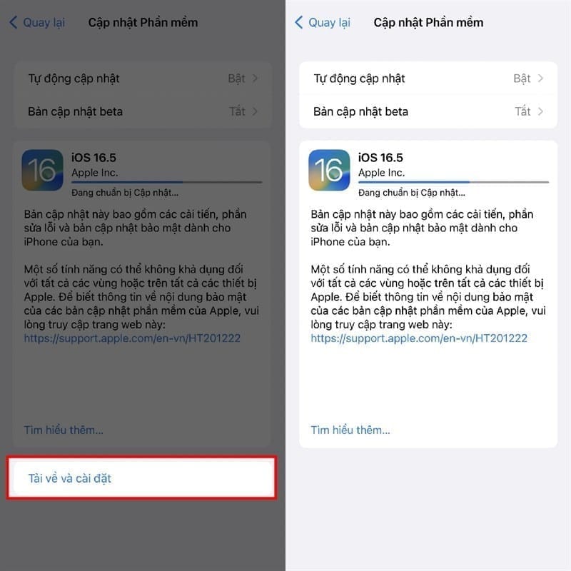 Cách cập nhật iOS 16.5