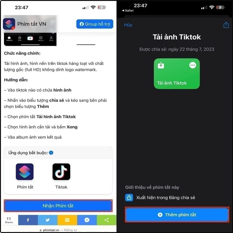 Cách tải ảnh TikTok không logo cho iPhone