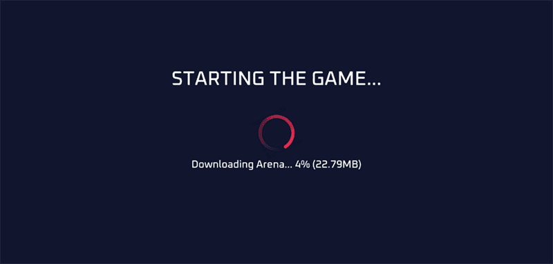 Chờ đợi quá trình khởi động game.