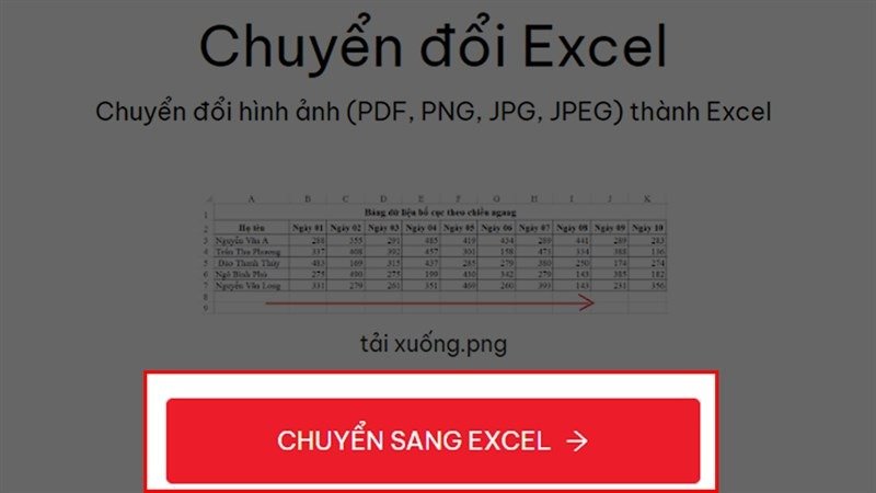 Cách chuyển ảnh thành file Excel Cách chuyển ảnh thành file Excel