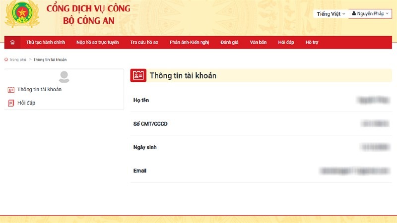 Cách tra cứu thông tin cá nhân trên cơ sở dữ liệu quốc gia bằng CMND/CCCD Cách tra cứu thông tin cá nhân trên cơ sở dữ liệu quốc gia bằng CMND/CCCD