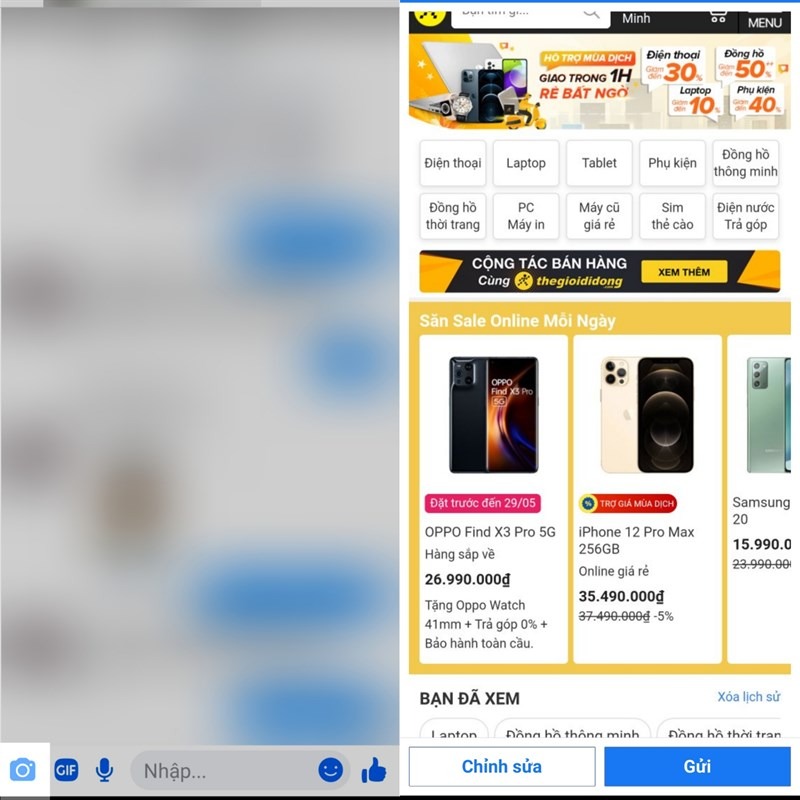 gửi ảnh có độ phân giải cao