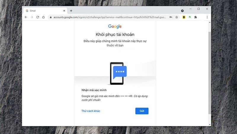 Fix lỗi Gmail