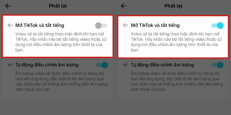 Cách tắt âm thanh khi mới mở trên TikTok