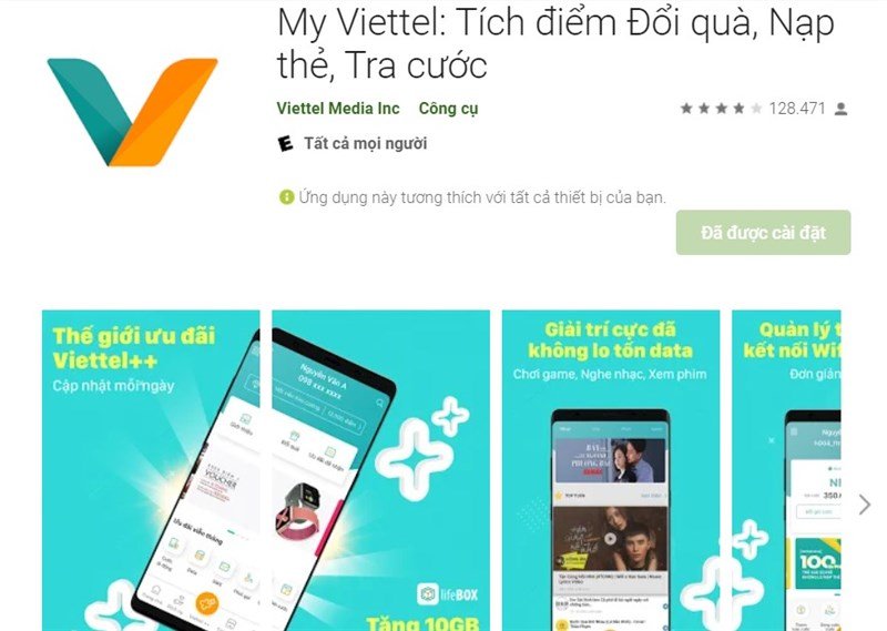 Tải ứng dụng My Viettel Tải ứng dụng My Viettel