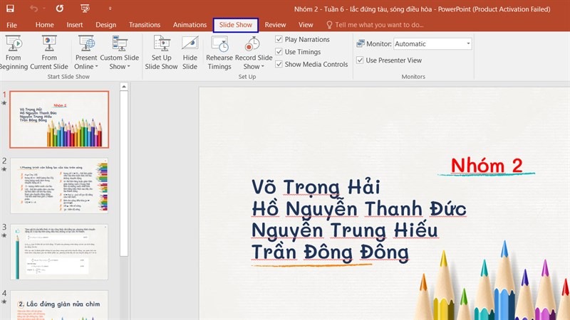 Cách trình chiếu slide bất kỳ trong PowerPoint