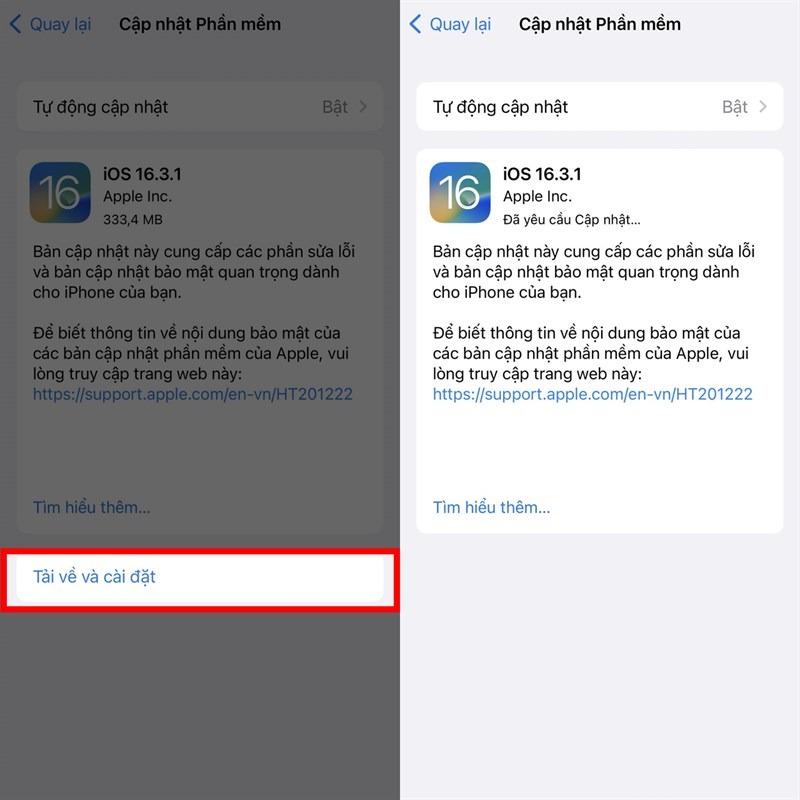Cách cập nhật iOS 16.3.1 chính thức Cách cập nhật iOS 16.3.1 chính thức