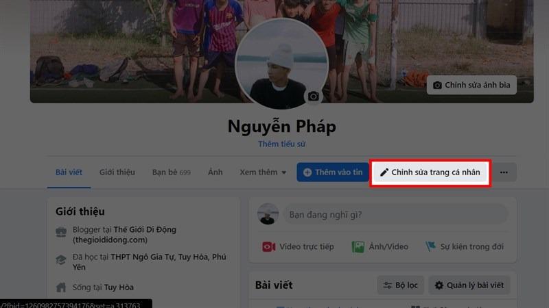 Cách ẩn thông tin trên Facebook bằng máy tính