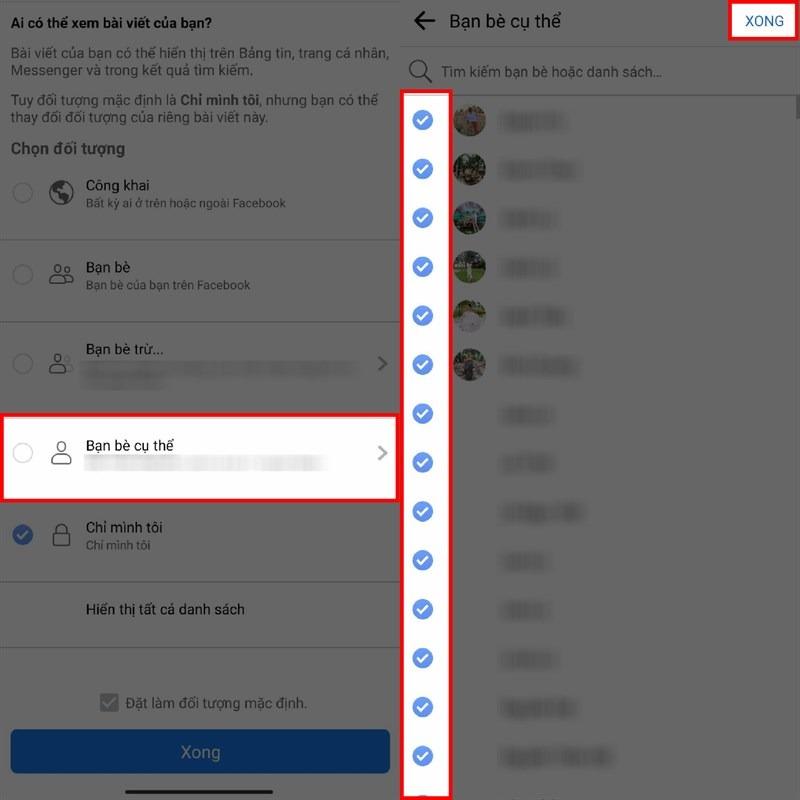Cách đăng bài chế độ bạn bè cụ trên Facebook