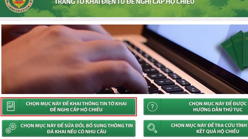 Cách đăng ký cấp hộ chiếu gắn chip điện tử online-1