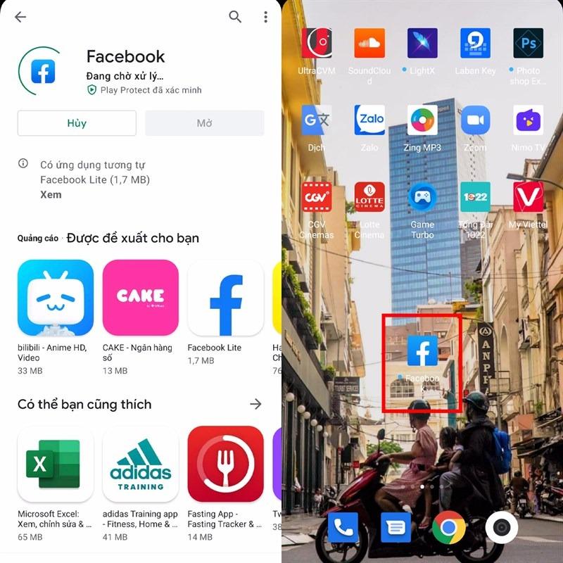 Cài Facebook