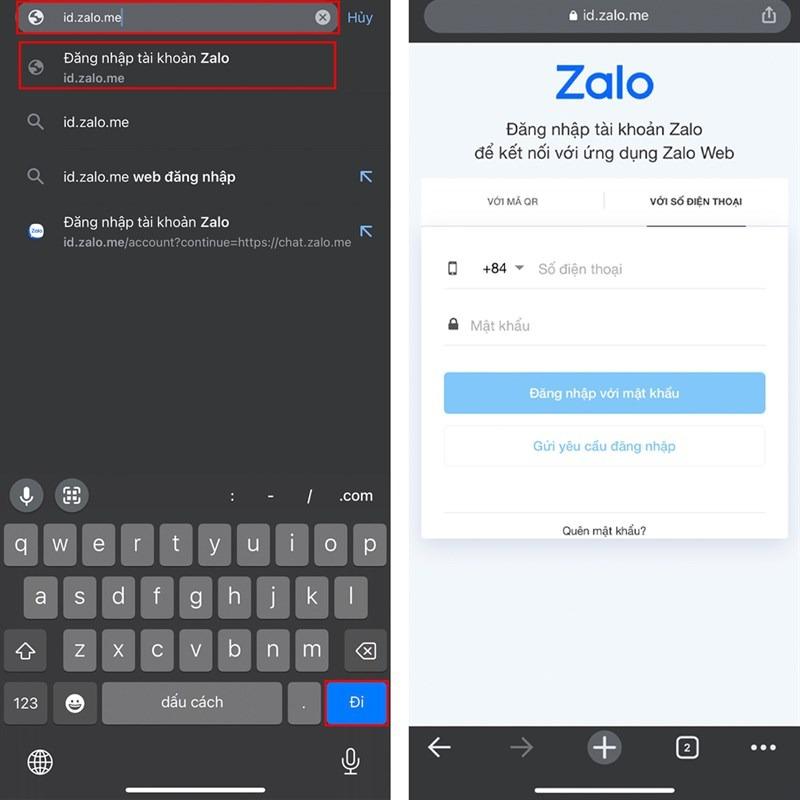 Cách đăng nhập cùng lúc 2 tài khoản Zalo trên iPhone