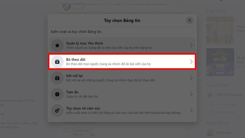 Bỏ theo dõi nhiều người cùng lúc bằng máy tính Bỏ theo dõi nhiều người cùng lúc bằng máy tính