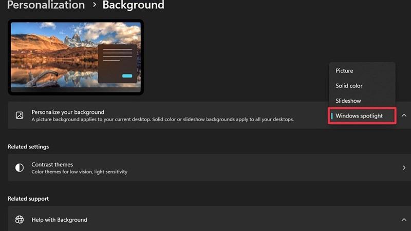 Cách cài đặt tự thay đổi hình nền mỗi ngày trên Windows 11 rất độc đáo