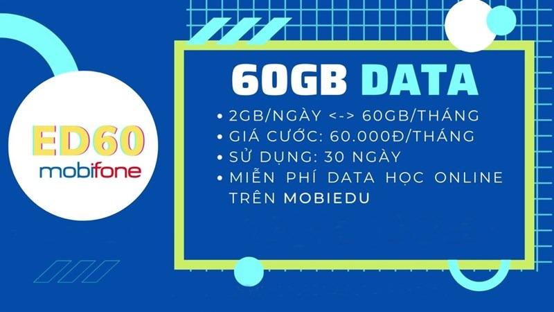 Cách đăng ký gói ED60 MobiFone
