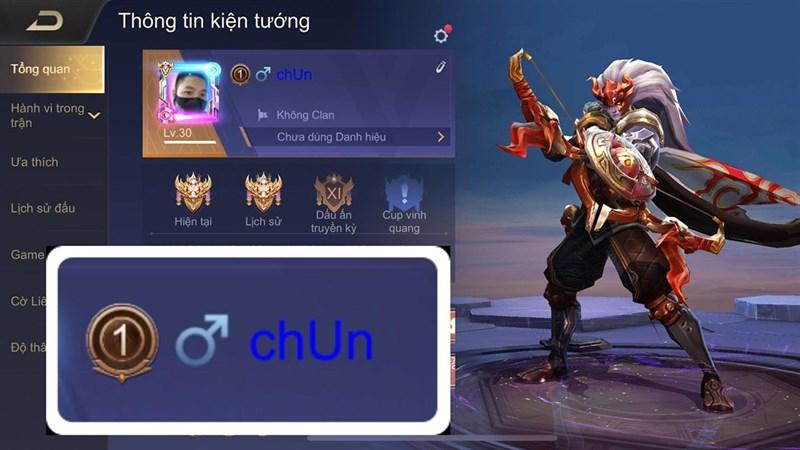 cách viết chữ xanh trong Liên Quân